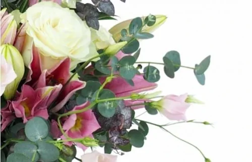 Bouquet Champêtre Rose & Blanc "Reims" 5 Bouquet Champêtre Rose & Blanc "Reims" -Boutique Fleur Deuil bouquet champetre rose blanc reims 2