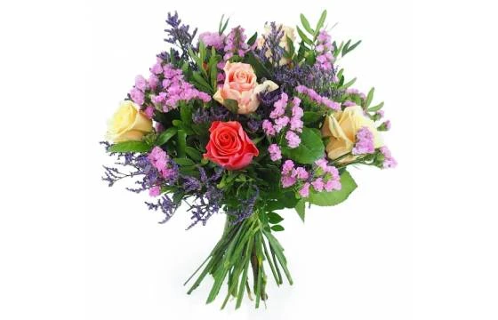 Bouquet Champêtre Rose & Mauve "Varna" 1 Bouquet Champêtre Rose & Mauve "Varna"