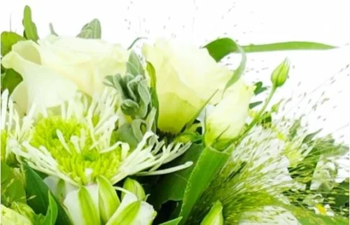 Bouquet De Fleurs Champêtres & Blanches"Ajaccio" -Boutique Fleur Deuil bouquet de fleurs champetres blanches ajaccio 2