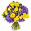 Bouquet De Fleurs Jaune Et Mauve Antoine