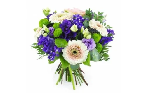 Bouquet De Fleurs Rose & Violet "Nantes"