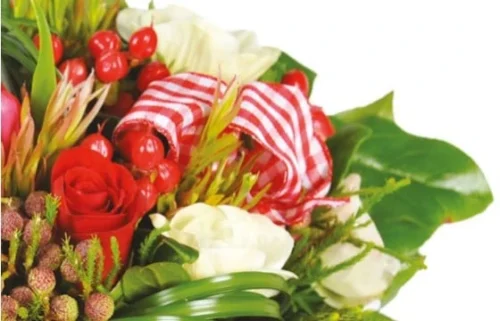 Bouquet De Fleurs Rouges Evidence -Boutique Fleur Deuil bouquet de fleurs rouges evidence 2