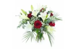 Bouquet De Rose & Lys "Ma Reine"