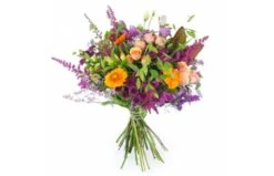 Bouquet Long Orange & Violet "Valence"