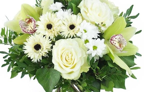 Bouquet Rond Blanc & Vert "Munich" 2 Bouquet Rond Blanc & Vert "Munich" – Image 2