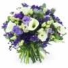 Bouquet Rond Blanc & Violet "Ostrava"