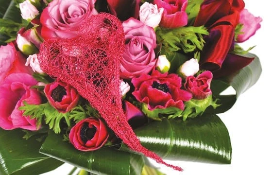 Bouquet Rond De Fleurs Roses Framboisine 2 Bouquet Rond De Fleurs Roses Framboisine â Image 2