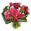 Bouquet Rond De Fleurs Roses Framboisine