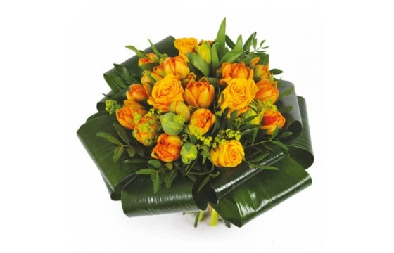 Bouquet Rond Orange Mandarine 1 Bouquet Rond Orange Mandarine
