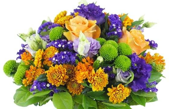 Bouquet Rond Orange & Violet "Marseille" 2 Bouquet Rond Orange & Violet "Marseille" – Image 2