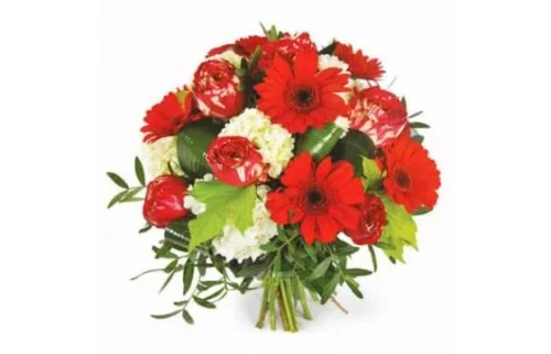 Bouquet Rond Rouge Sonate