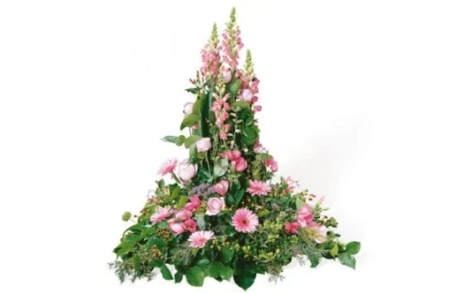 Composition De Deuil Rose Pensées