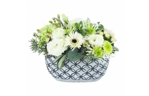 Composition De Fleurs Blanches "Dallas"