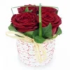 Composition De Roses Rouges Pot D'Amour