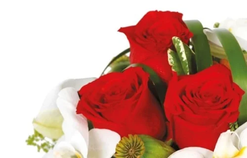 Composition Florale Perle De Rose -Boutique Fleur Deuil composition florale perle de rose 2