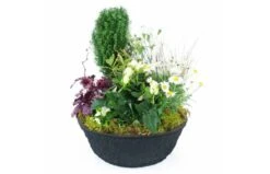 Coupe De Deuil De Plantes Blanches "Nubes"