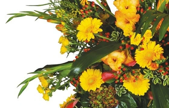 Couronne De Deuil Jaune Lumière 2 Couronne De Deuil Jaune Lumière – Image 2