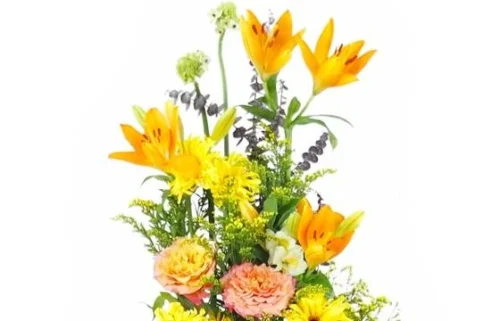 Coussin En Hauteur Jaune & Orange "Apollon" -Boutique Fleur Deuil coussin en hauteur jaune orange apollon 2