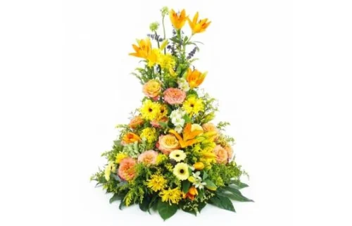 Coussin En Hauteur Jaune & Orange "Apollon"