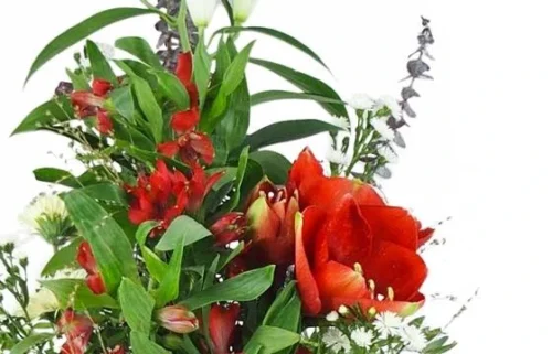 Gerbe De Fleurs à La Main "Ovide" -Boutique Fleur Deuil gerbe de fleurs a la main ovide 2