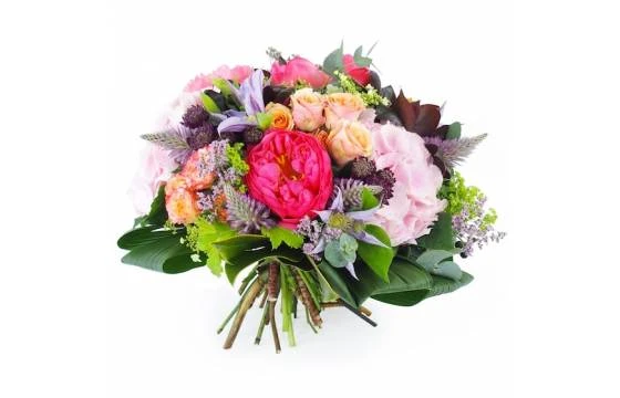 Grand Bouquet Camaïeu Rose "Bologne" 1 Grand Bouquet Camaïeu Rose "Bologne"