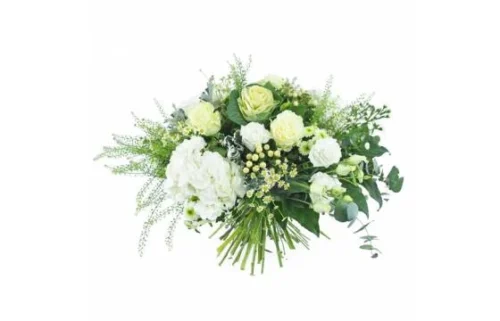Grand Bouquet De Fleurs Blanc & Vert "Braga"