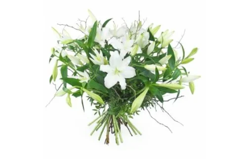 Grand Bouquet De Lys Blanc "Syracuse"