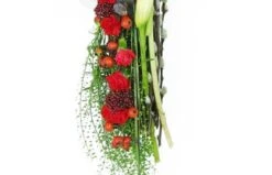 Petite Croix De Deuil Blanche & Rouge "Hercule" 6 Petite Croix De Deuil Blanche & Rouge "Hercule" -Boutique Fleur Deuil petite croix de deuil blanche rouge hercule 2