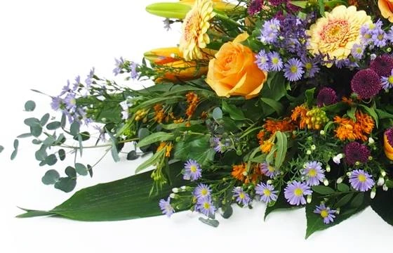 Raquette De Deuil Orange & Mauve-violet "Jupiter" 2 Raquette De Deuil Orange & Mauve-violet "Jupiter" – Image 2