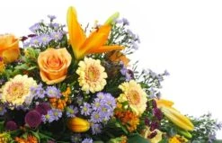 Raquette De Deuil Orange & Mauve-violet "Jupiter" 5 Raquette De Deuil Orange & Mauve-violet "Jupiter" -Boutique Fleur Deuil raquette de deuil orange mauve violet jupiter 2