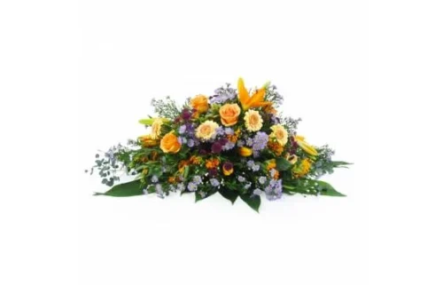 Raquette De Deuil Orange & Mauve-violet "Jupiter"