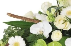 Raquette De Deuil Verte & Blanche Commémoration 5 Raquette De Deuil Verte & Blanche Commémoration -Boutique Fleur Deuil raquette de deuil verte blanche commemoration 2